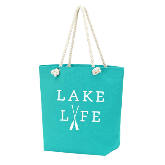 Lake Life Castaway Tote: Hot Pink