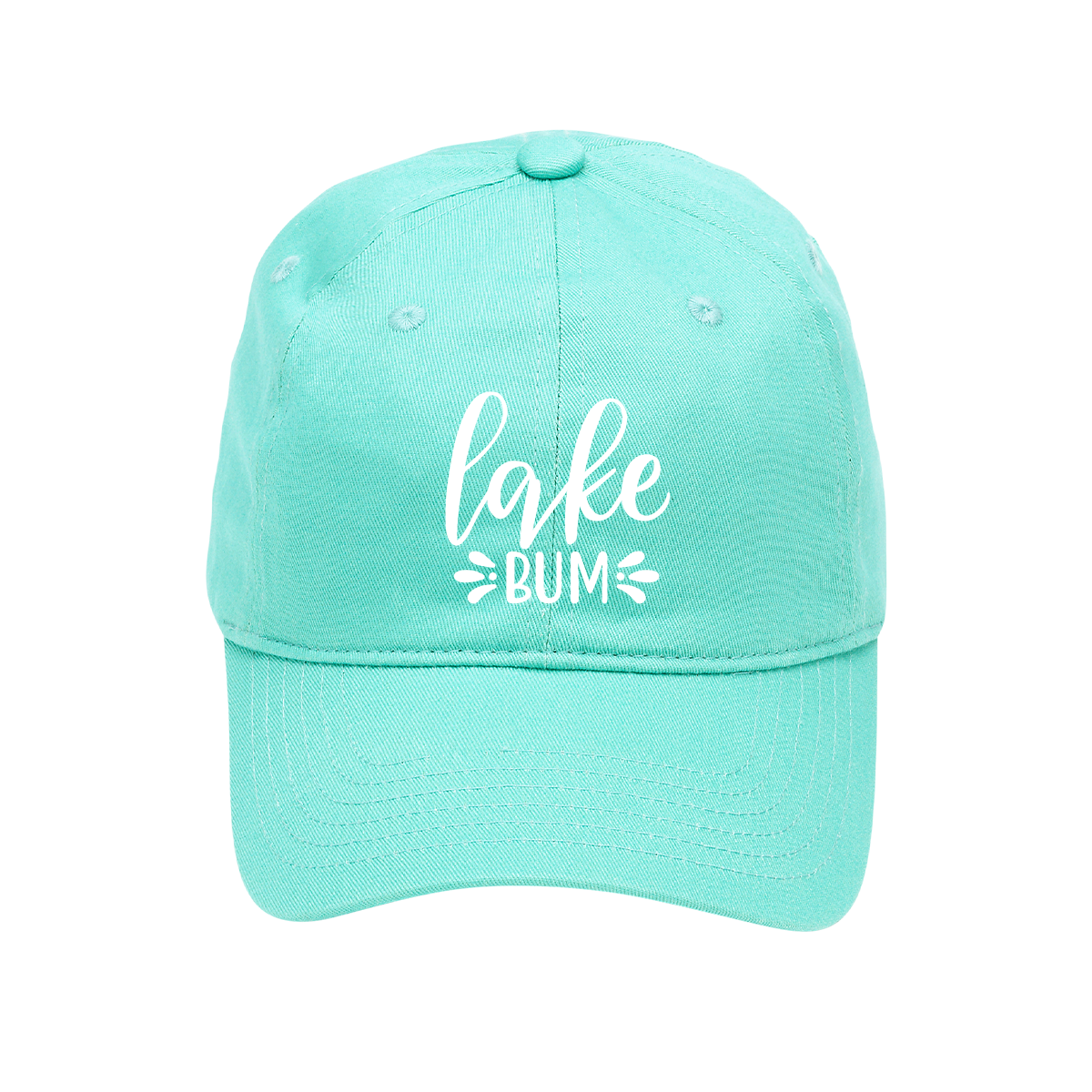 Lake Bum Embroidered Mint Cap