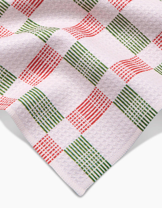 Be Merry Plaid Bar Towel