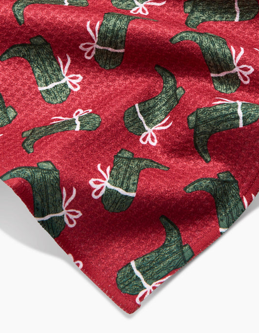 Merry Boots Bar Towel