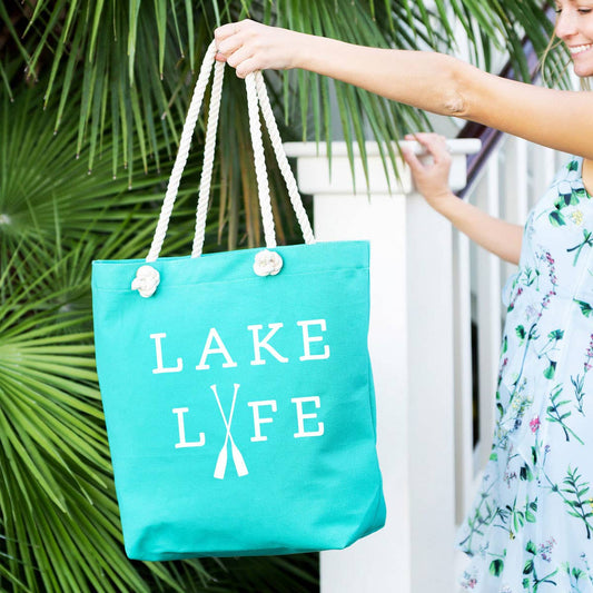 Lake Life Castaway Tote: Mint