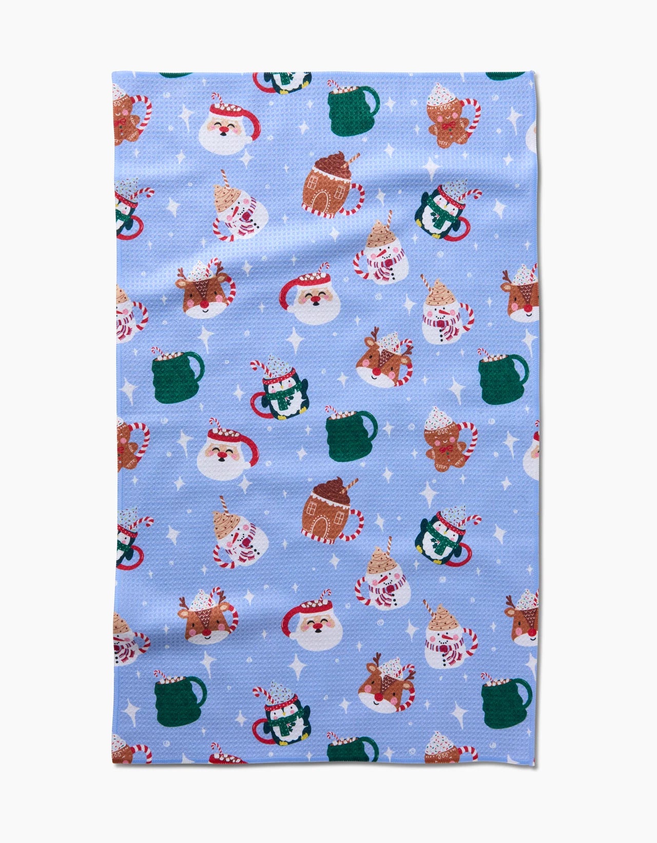 Geometry - Christmas Mugs Kitchen Tea Towel
