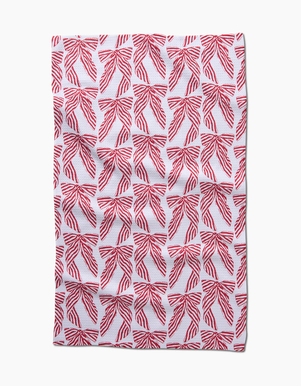 Geometry - Striped Bows Kitchen Tea Towel