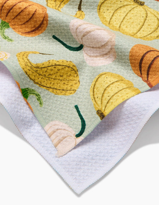 Pumpkins And Gourds Tea Towel