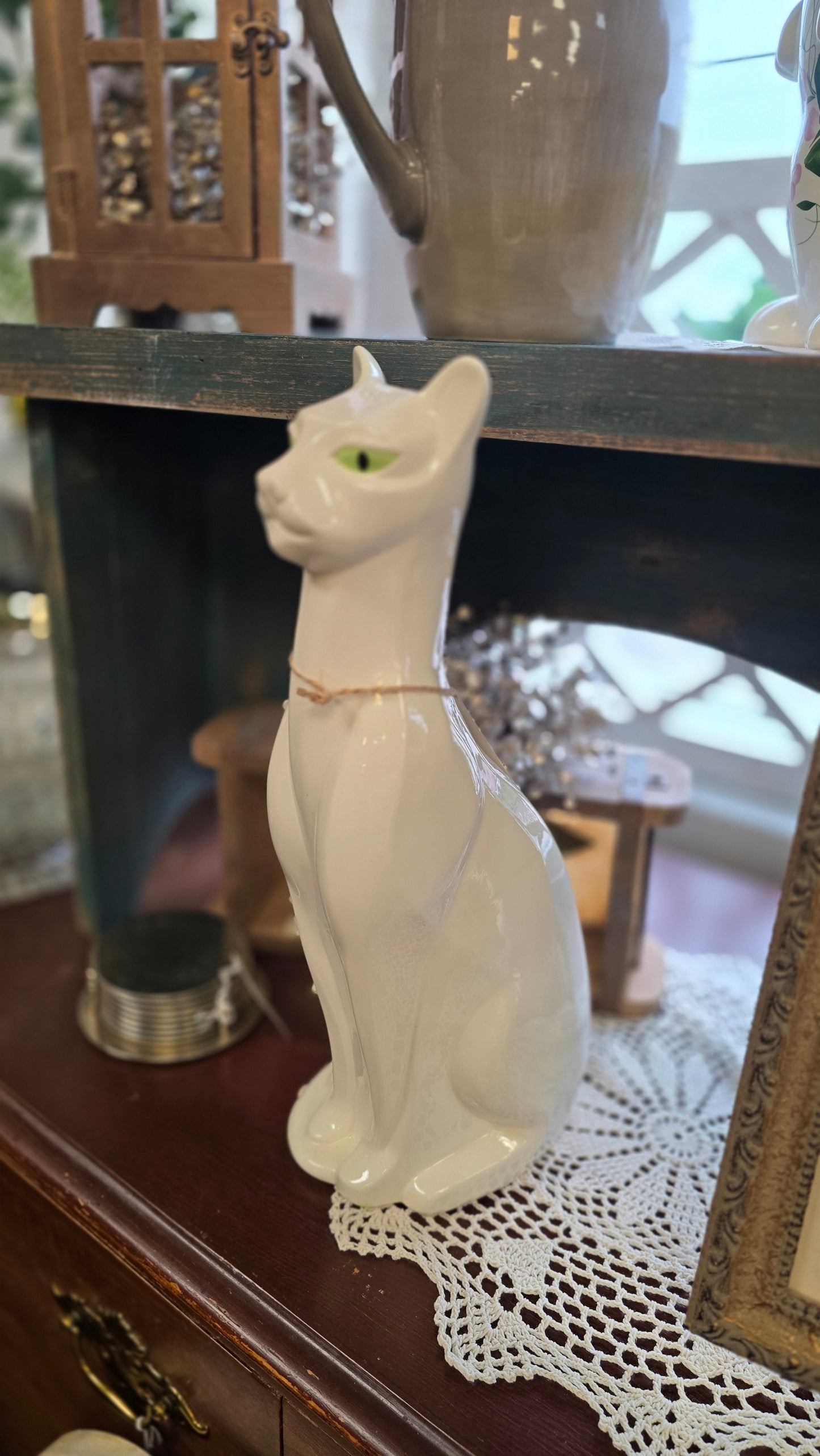 Ceramic cat art deco "MCM"