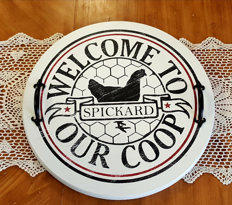 Kits Round Sign, Tray or Lazy Susan