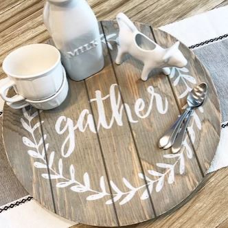 Kits Round Sign, Tray or Lazy Susan