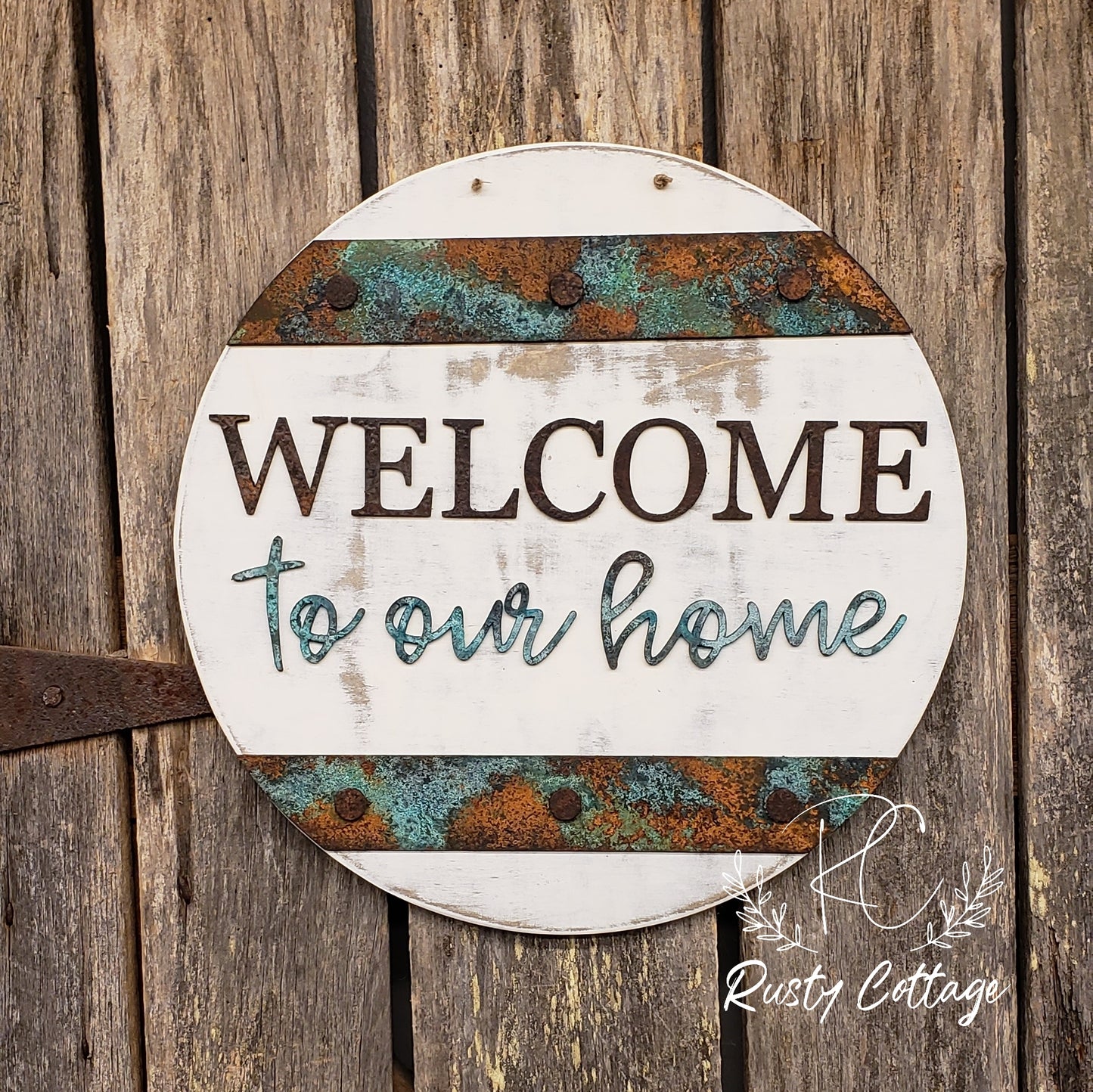 Welcome to our home 3D Door Hanger 18"