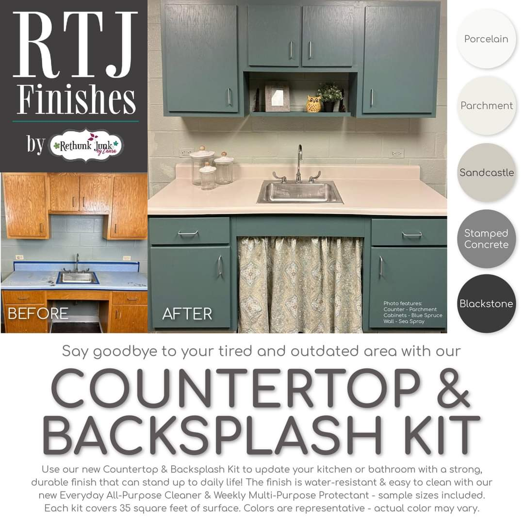 Rethunk Junk Countertop and Backsplash Paint
