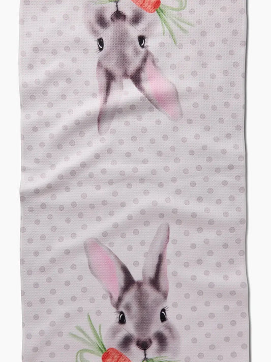 Geometry -Polka Dot Bunny Kitchen Tea Towel