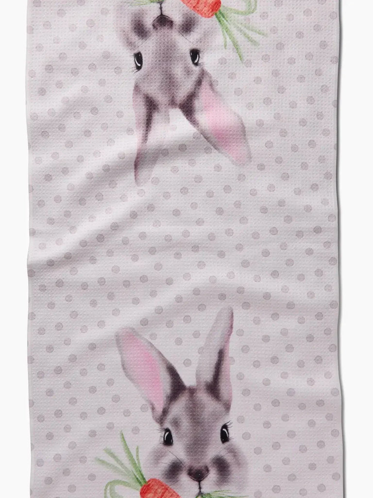 Geometry -Polka Dot Bunny Kitchen Tea Towel