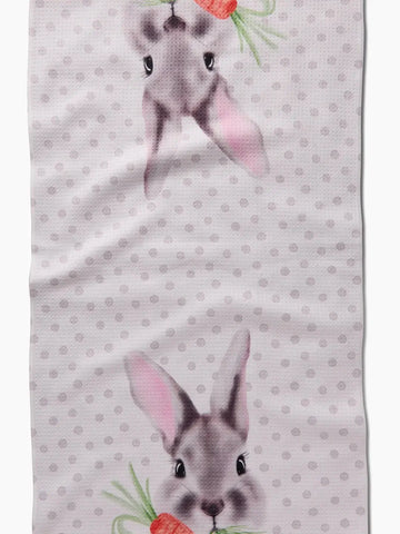 Geometry -Polka Dot Bunny Kitchen Tea Towel