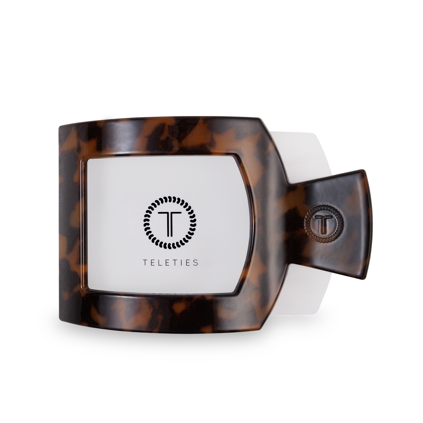 Tortoise Large Flat Square Clip