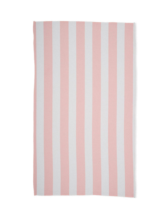 Geometry - Summer Bold Pink Kitchen Tea Towel