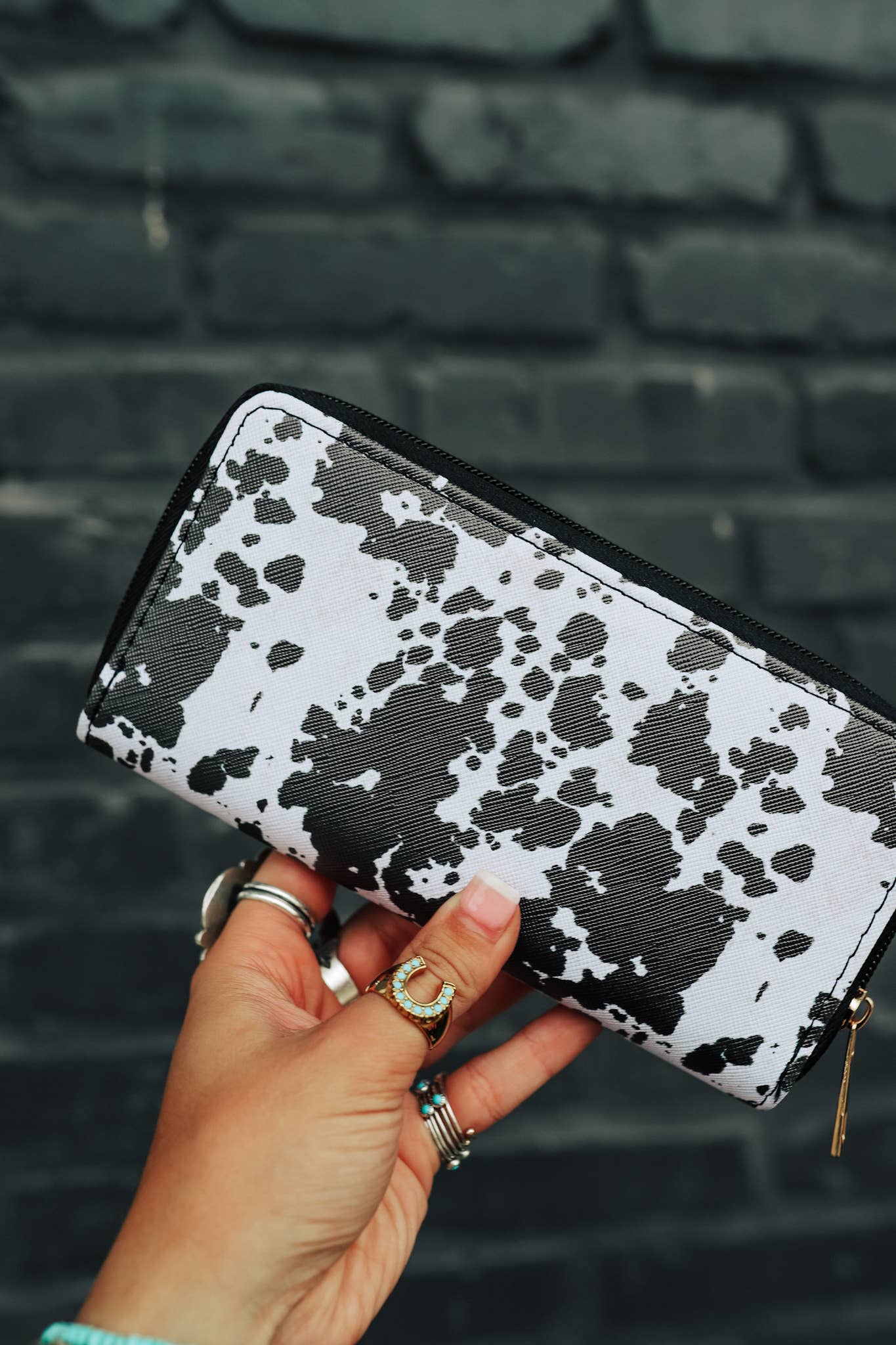 Black Cowhide Wallet – Rusty Cottage