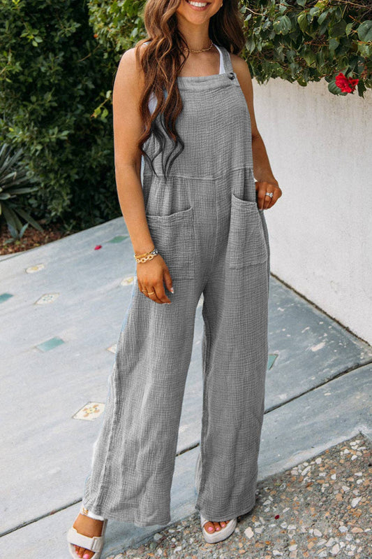 Grey Wide Leg Pocket Jumper: M