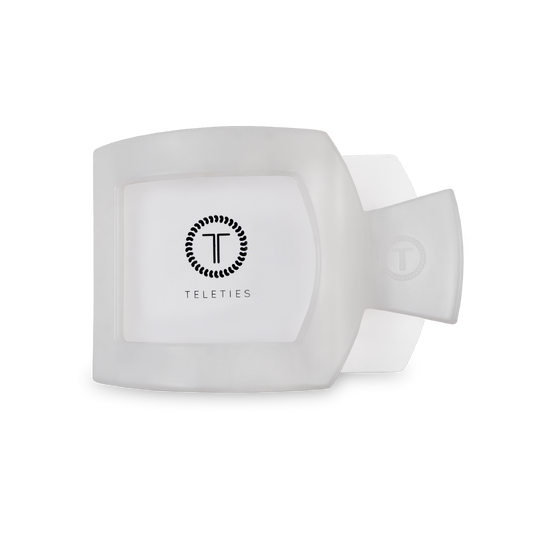 Coconut White Medium Flat Square Clip