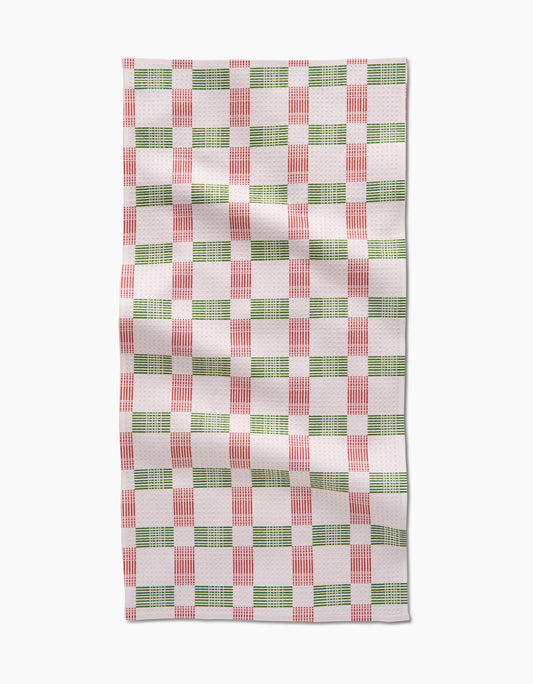 Be Merry Plaid Bar Towel