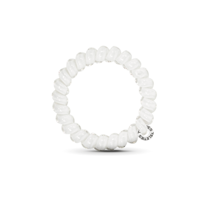 Coconut White - Large Spiral Hair Coils, Hair Ties, 3-pack: Large