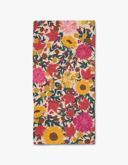 Geometry - Autumn Blooms Bar Towel