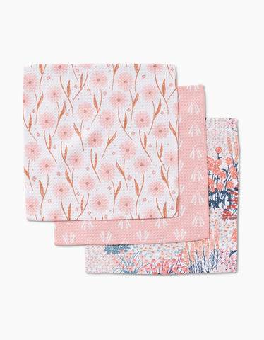 Geometry - Garden Bloom Dish Cloths Set of 3