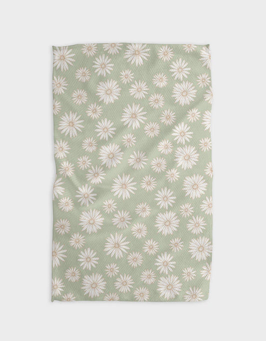 Geometry - Daisy Days Neutral Kitchen Tea Towel