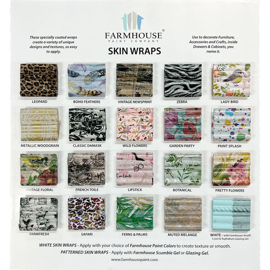 Farmhouse Paint Skin Wrap Decoupage Papers