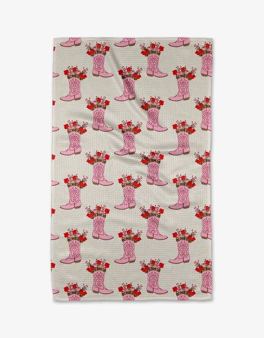 Geometry - Cowgirl Boots Kitchen Tea Towel