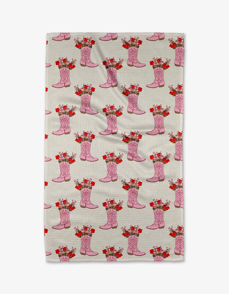 Geometry - Cowgirl Boots Kitchen Tea Towel