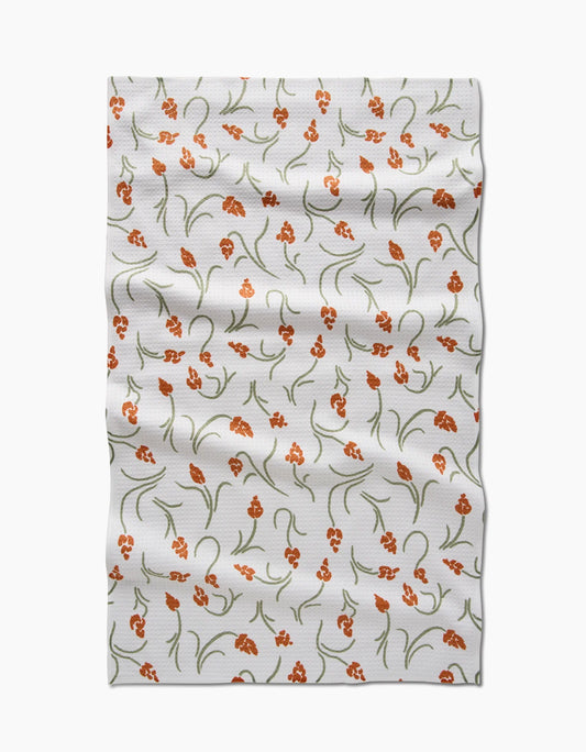 Geometry - Crayon Floral Kitchen Tea Towel