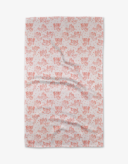 Geometry - Cupid's My Valentine Kitchen Tea Towel