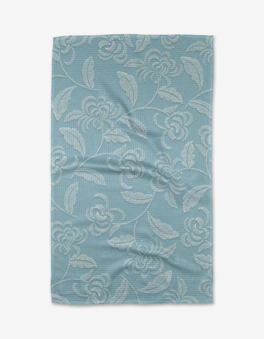 Geometry -Edith's Embroidery Kitchen Tea Towel