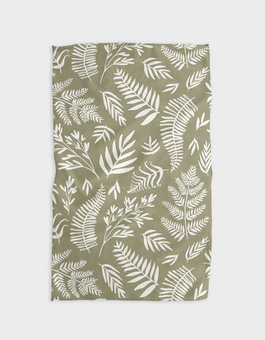 Geometry - Olive Ferns Kitchen Tea Towel