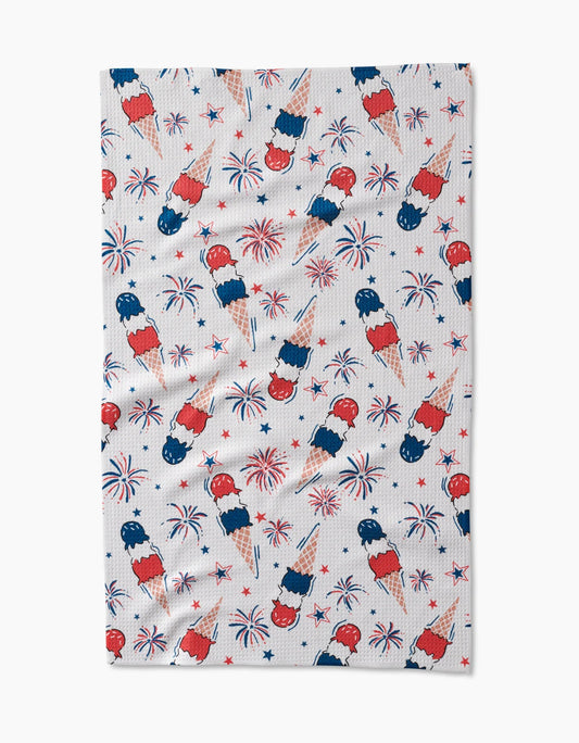 Geometry - Ice Cream Celebration Kitchen Tea Towel