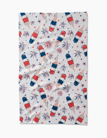 Geometry - Ice Cream Celebration Kitchen Tea Towel