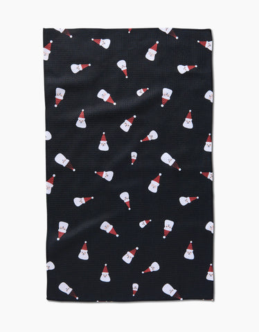 Geometry - Santa Faces Kitchen Tea Towel