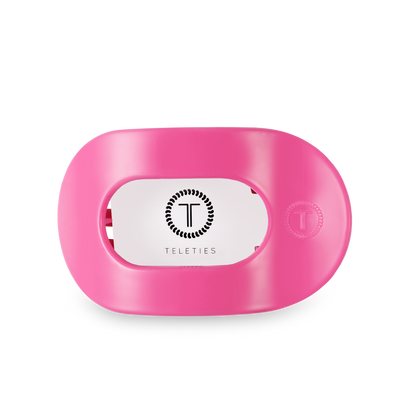 Paradise Pink Medium Flat Round Hair Clip