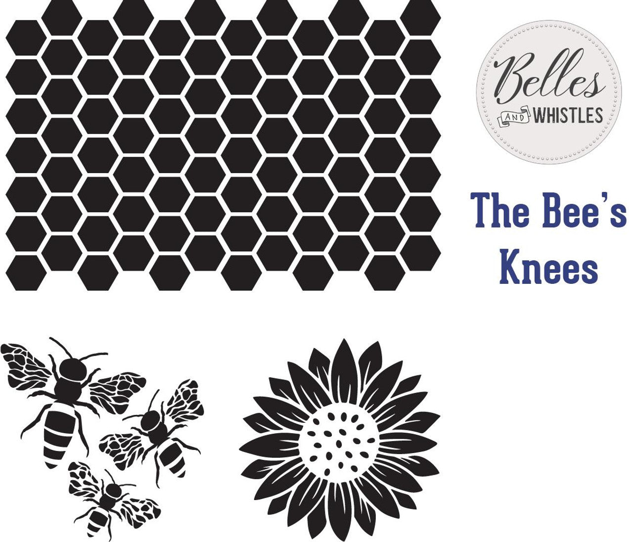 Belles and Whistles Mylar Stencils Dixie Belle