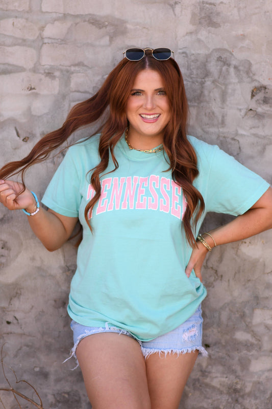 Tennessee Arch Tee: LAGOON / M