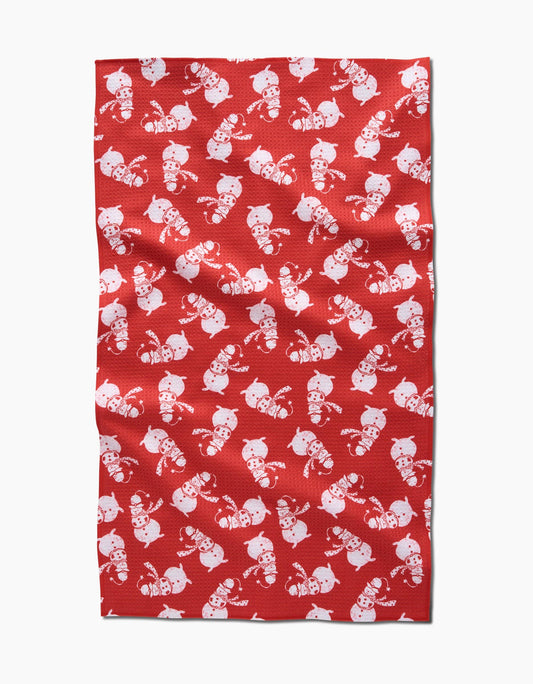 Smiley Frosty Tea Towel