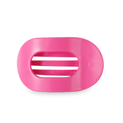 Paradise Pink Medium Flat Round Hair Clip
