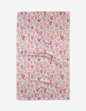 Geometry Neutral Rose Kitchen Tea Towel