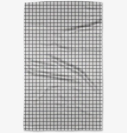 Geometry - Grid Fall Kitchen Tea Towel