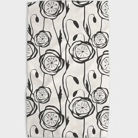 Geometry - Smell The Flowers Kitchen Tea Towel