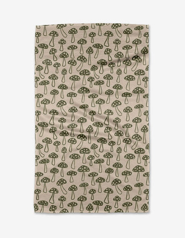 Geometry - Woodland Mushroom Kitchen Tea Towel