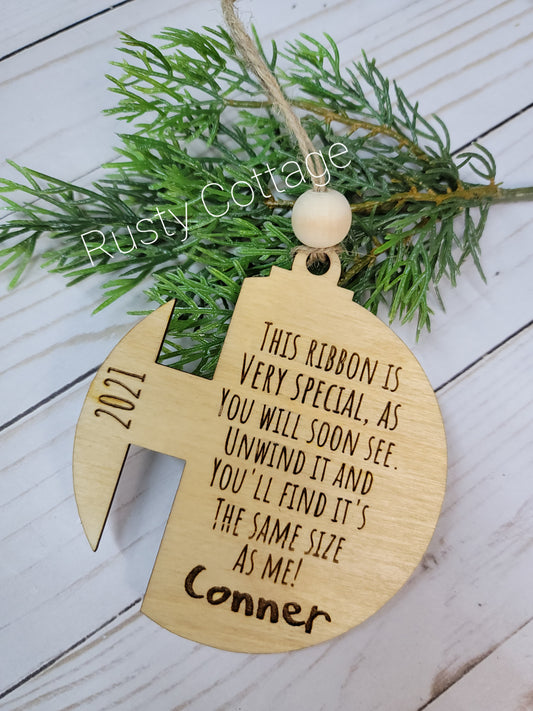 Ornament measurement with name