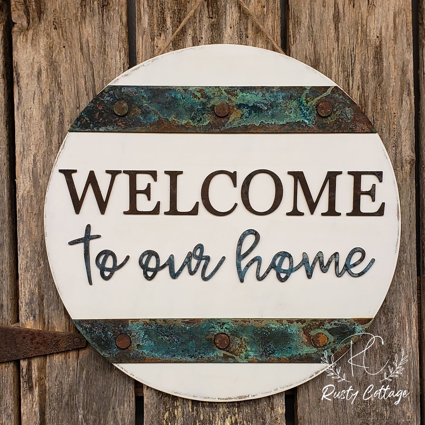 Welcome to our home 3D Door Hanger 18"